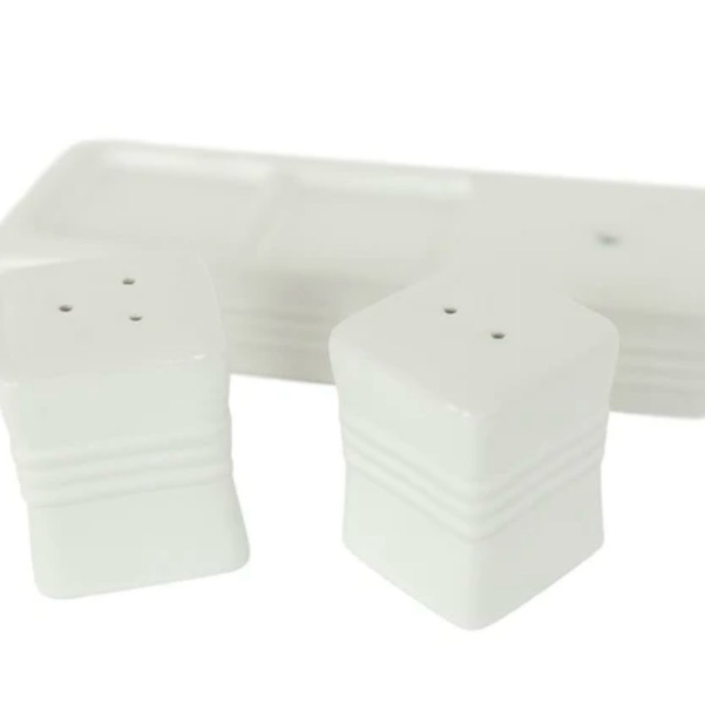 NWB Nora Fleming Pinstripes Salt & Pepper Shakers - Picture 10 of 10
